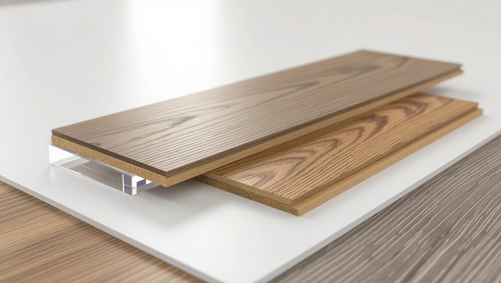 layered durable wood mimicking flooring