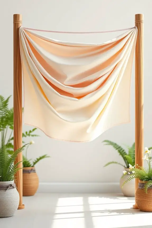 layered fabric banners delight