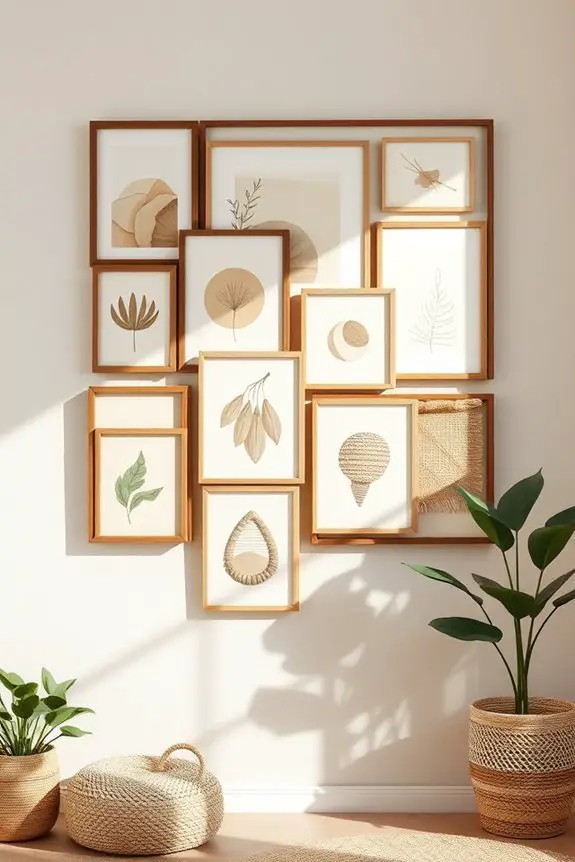 layered frame collage decor