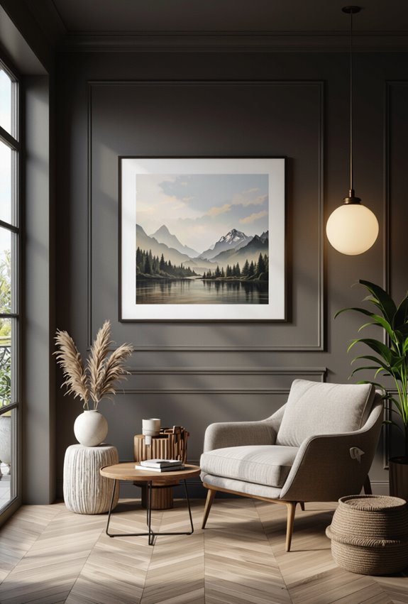 layered frames with lighting