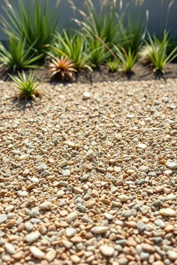 layered gravel for texture