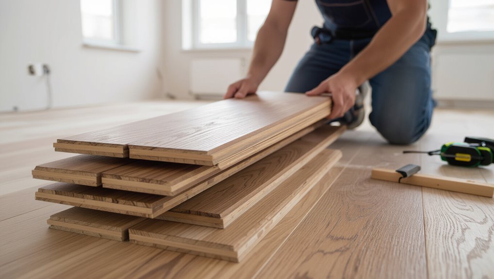 layered hardwood flooring stability