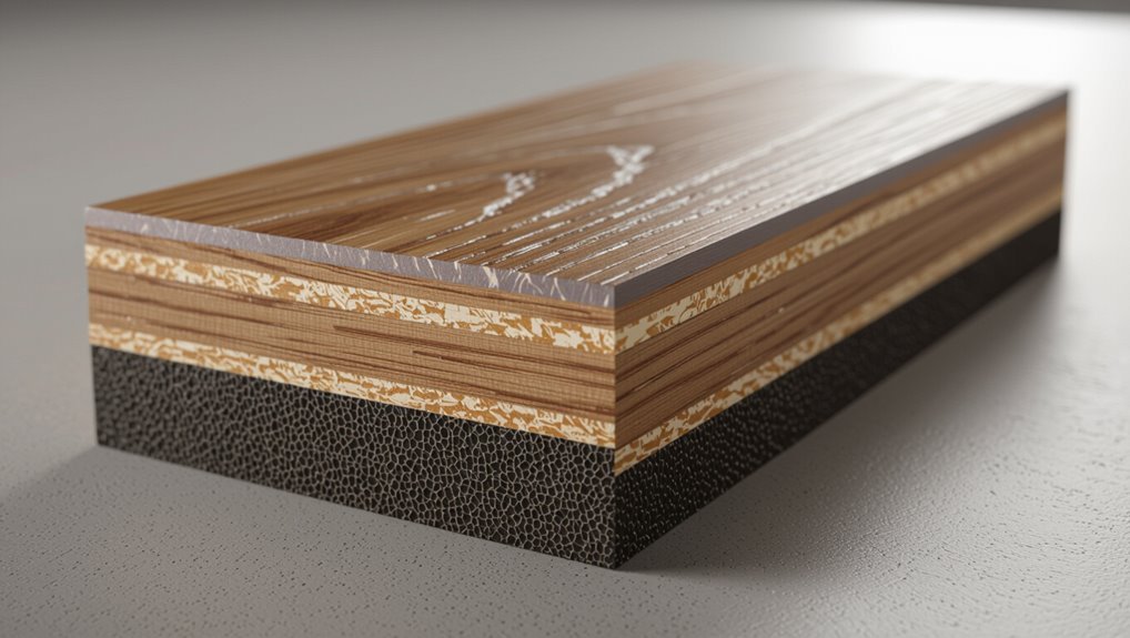 layered laminate plank structure