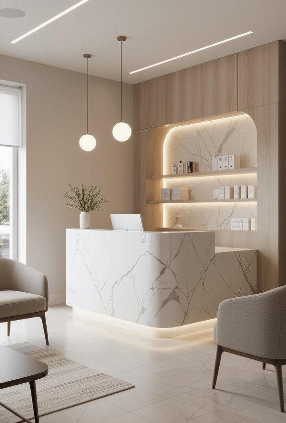 layered light and reflective materials