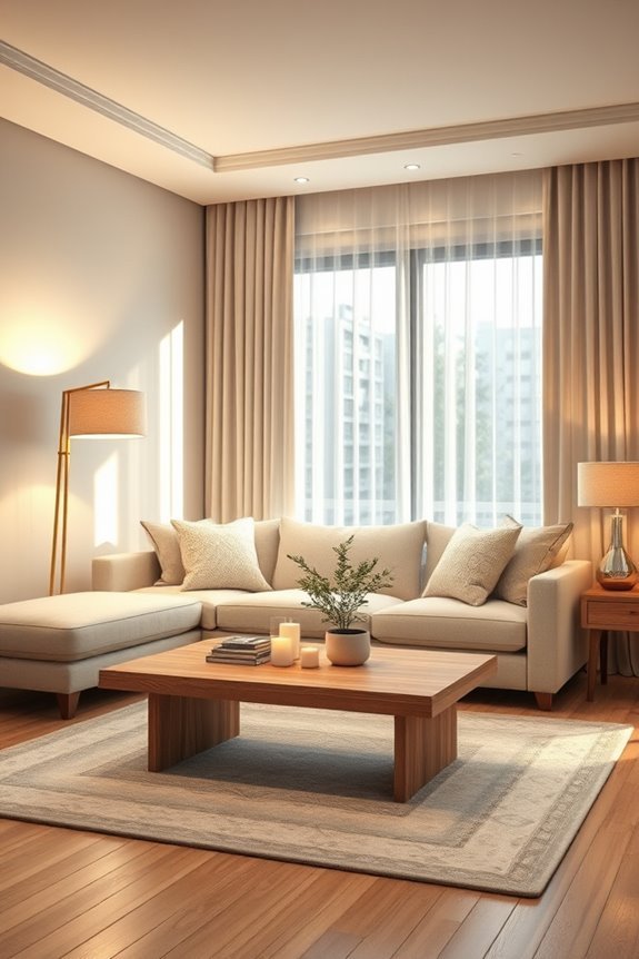 layered lighting creates ambiance