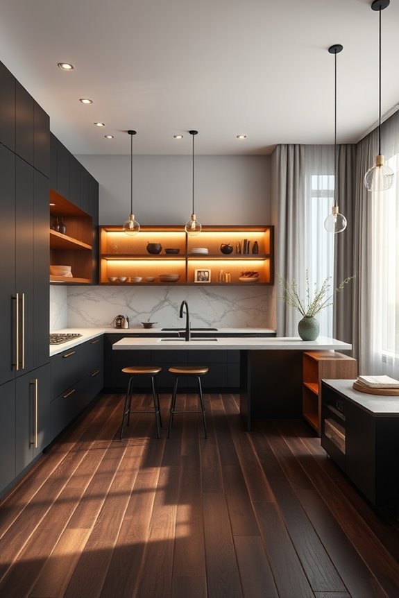 layered lighting creates coziness