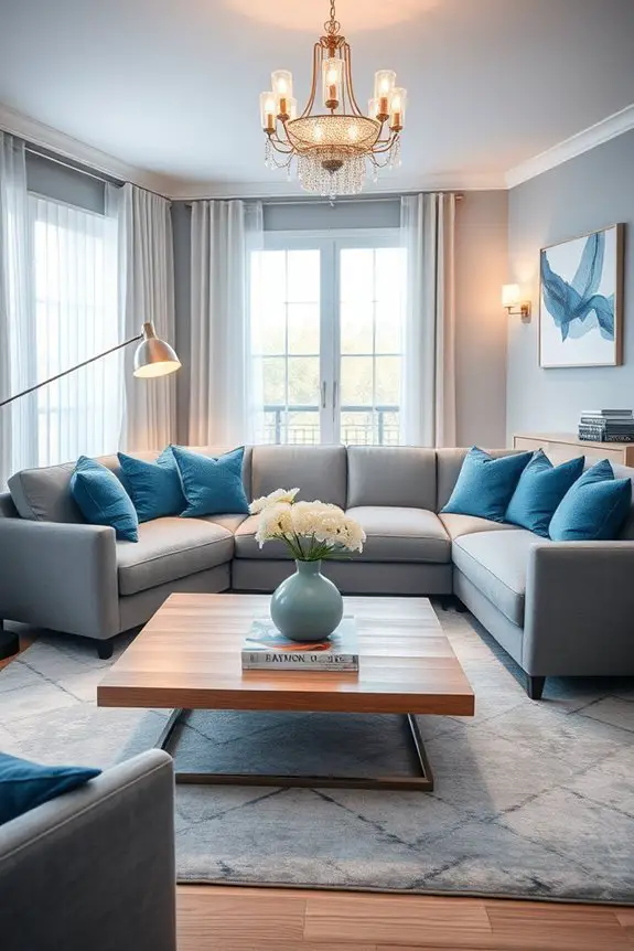 layered lighting enhances ambiance