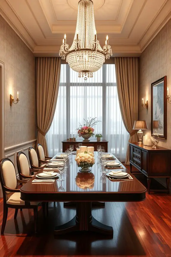 layered lighting enhances ambiance