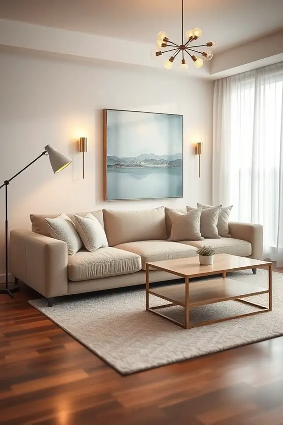 layered lighting enhances ambiance