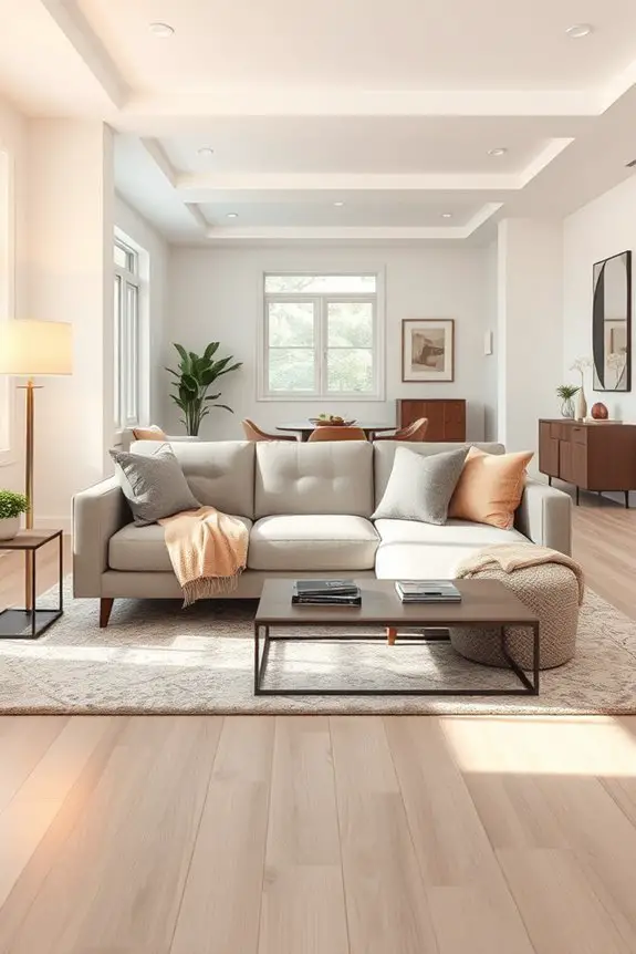 layered lighting enhances ambiance