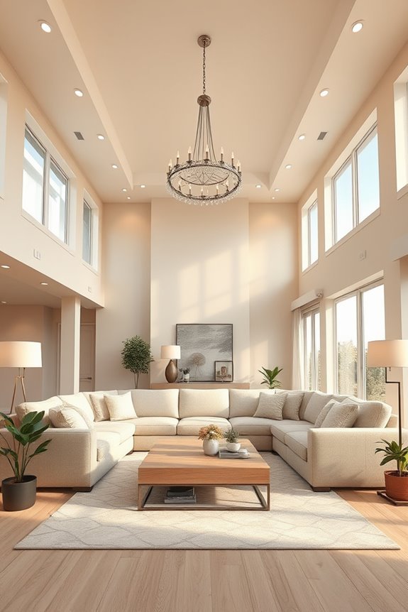 layered lighting enhances ambiance