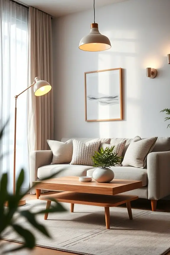 layered lighting enhances ambiance
