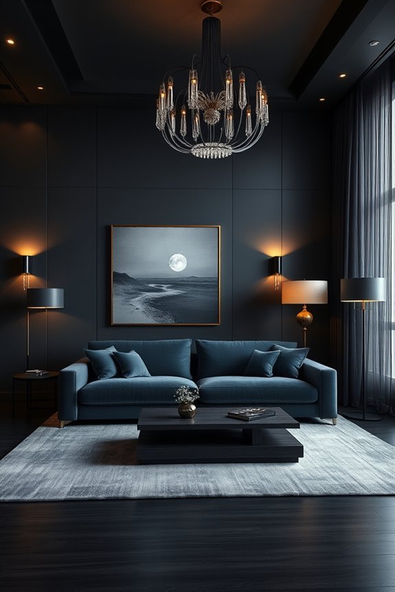 layered lighting enhances ambiance