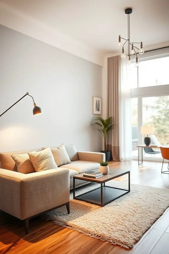 layered lighting enhances ambiance