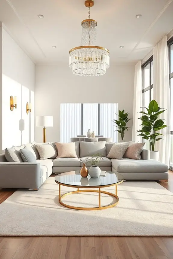 layered lighting enhances ambiance