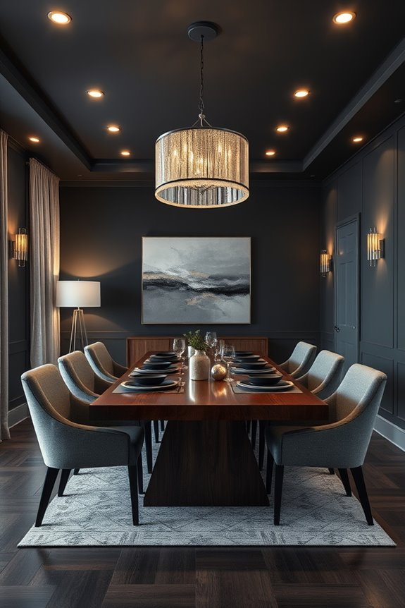 layered lighting enhances elegance