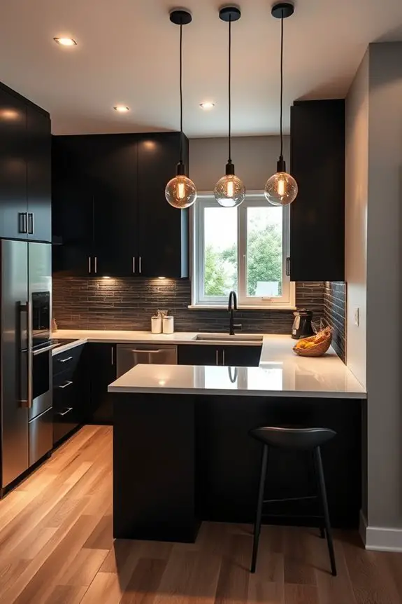 layered lighting enhances kitchens