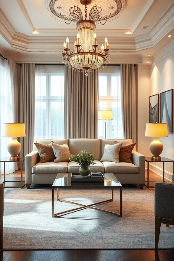 layered lighting for ambiance