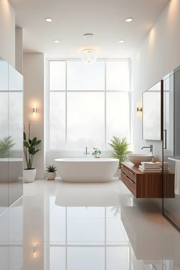 layered lighting for bathrooms