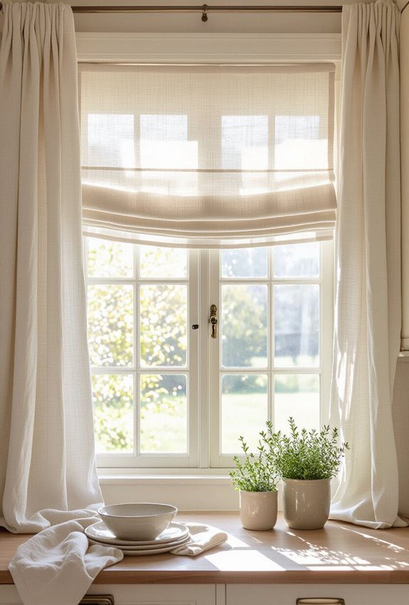 layered linen with shades