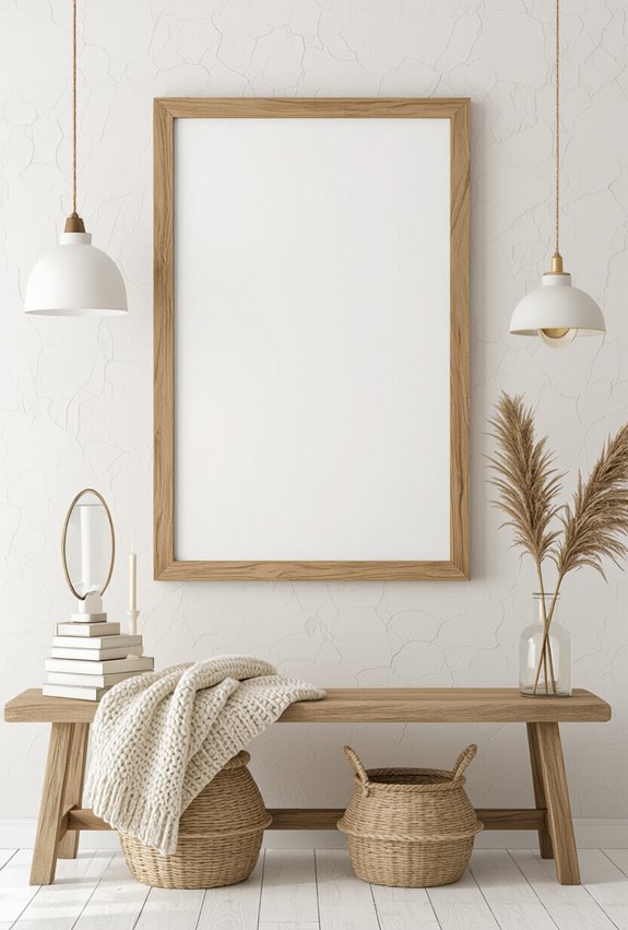 layered mirrors with artwork