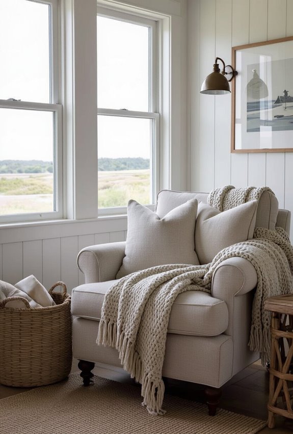 layered neutral linen and cotton
