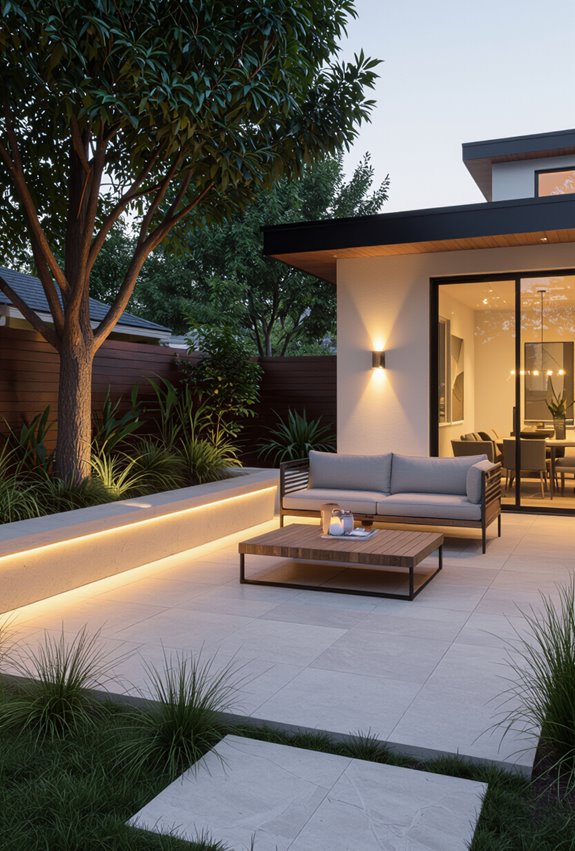 layered outdoor lighting design