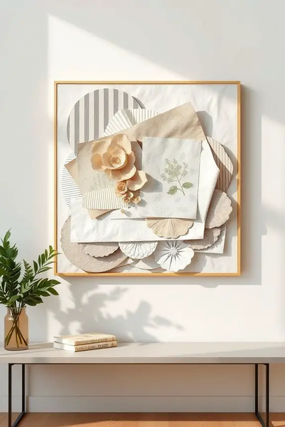 layered paper collage artistry