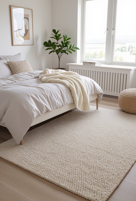 layered rugs add depth