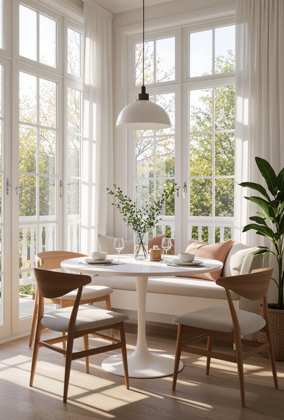 layered rugs define warmth