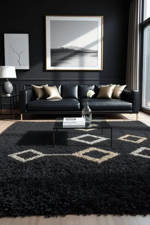 layered rugs for warmth