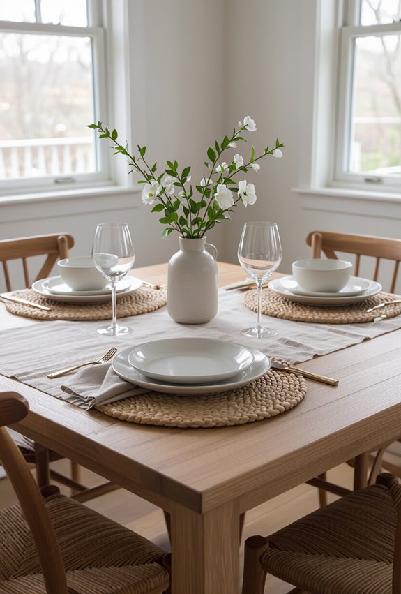 layered runners personalized placemats