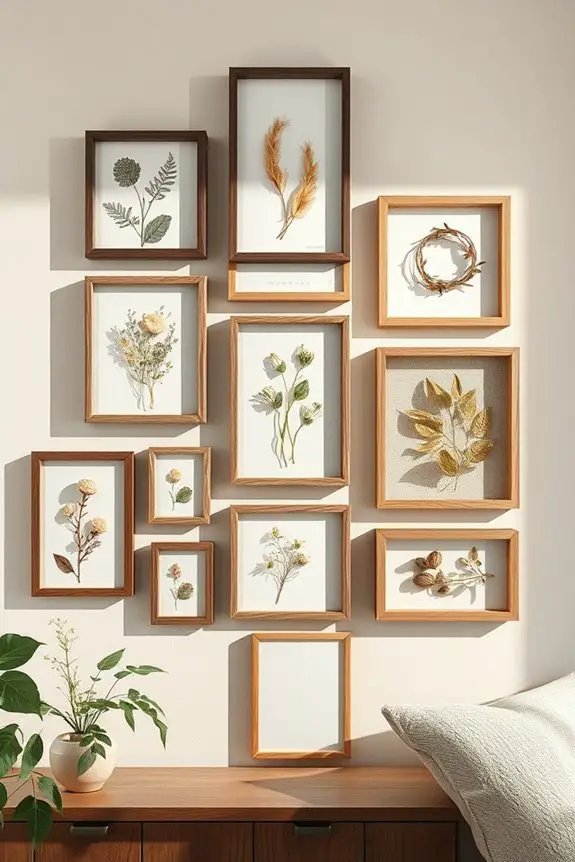 layered shadow box decor