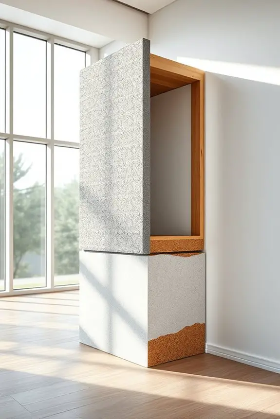 layered soundproof wall construction