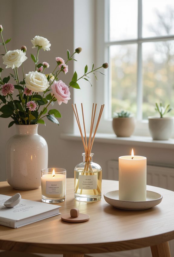 layered soy candles diffusers