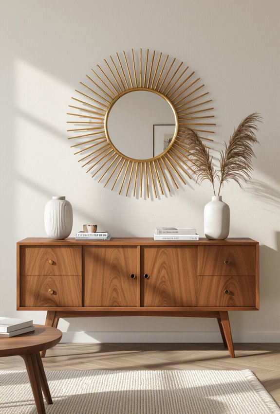 layered sunburst mirror styling