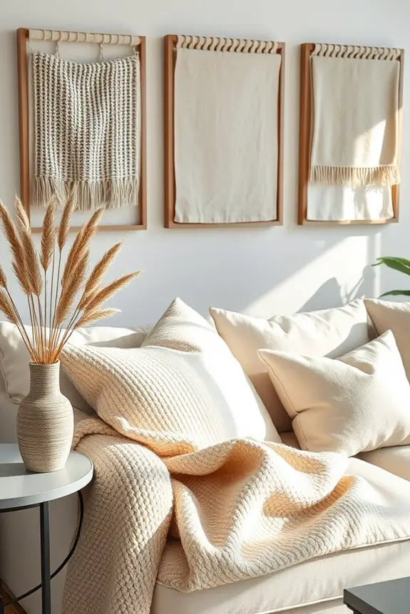 layered textiles create coziness