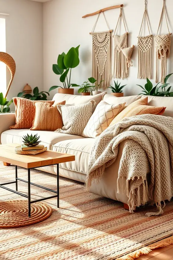 layered textiles for coziness