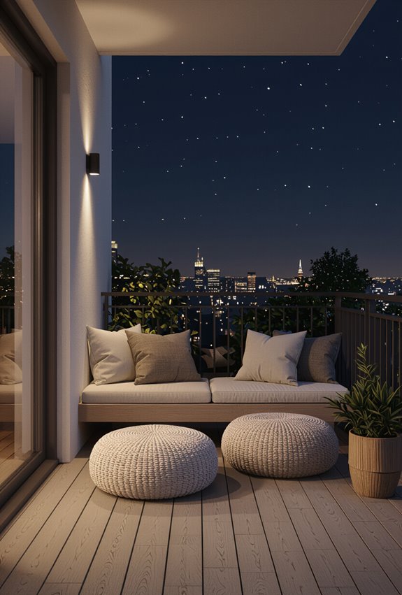 layered textured outdoor cozy accents