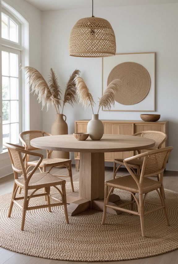 layered textured rugs anchor