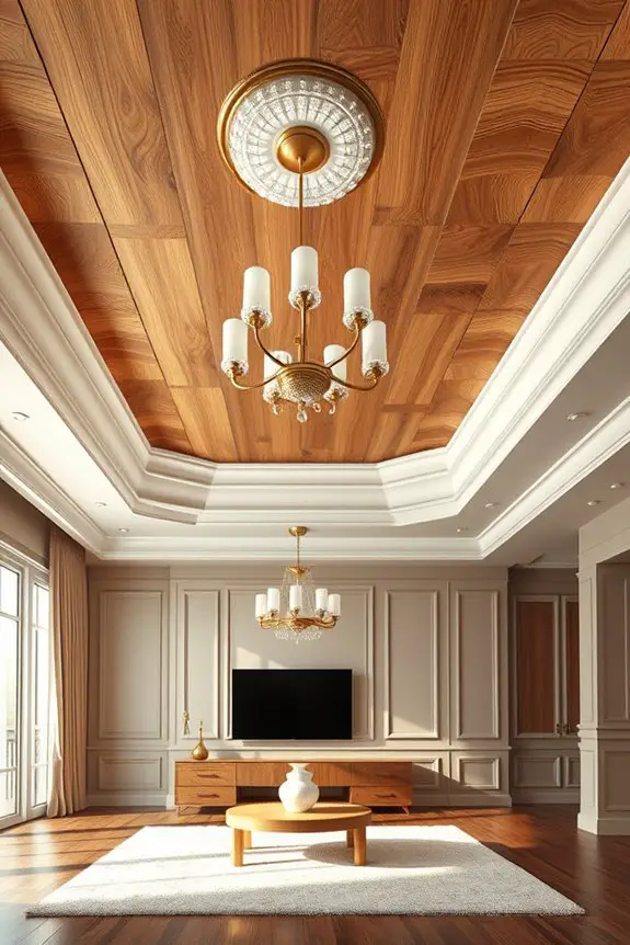 layered textures enhance ceilings