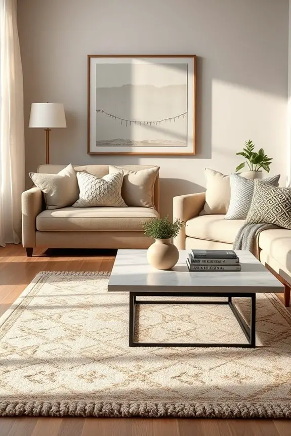 layered textures enhance decor