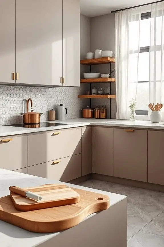 layered textures enhance kitchens