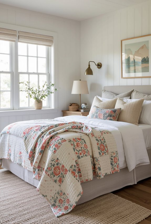 layered vintage quilted warmth