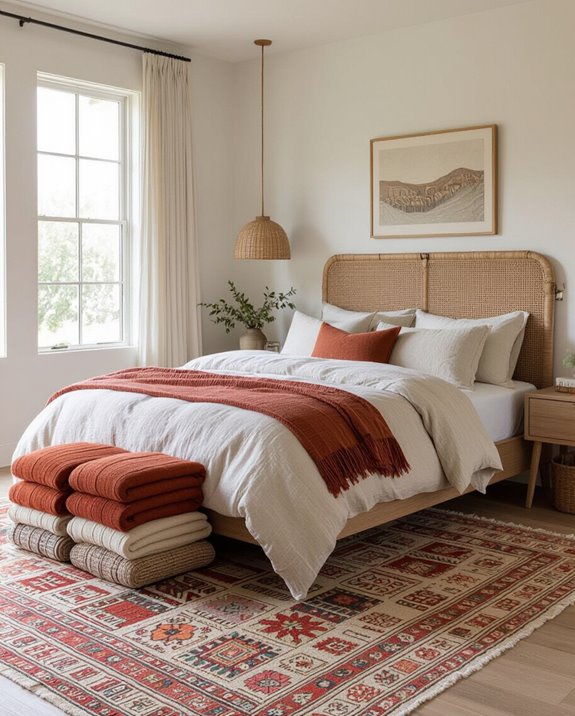 layered vintage rug styling