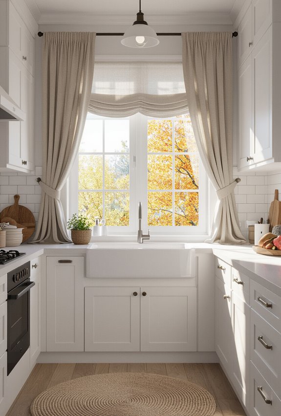 layered warm window autumn framing
