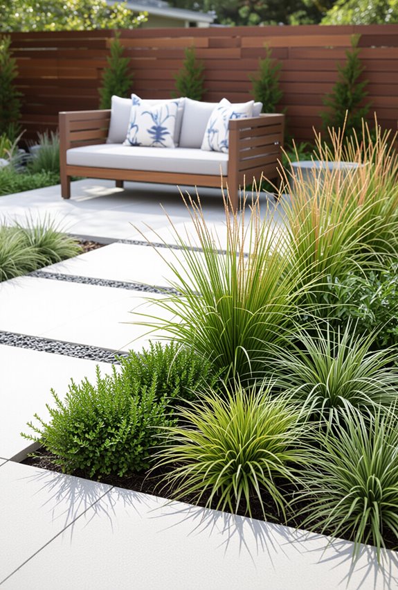 layered year round garden interest