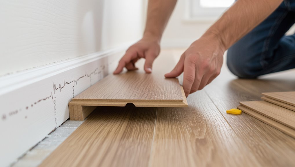 laying first row expanding gaps