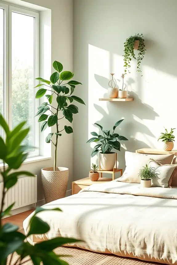 leafy indoor plant decor