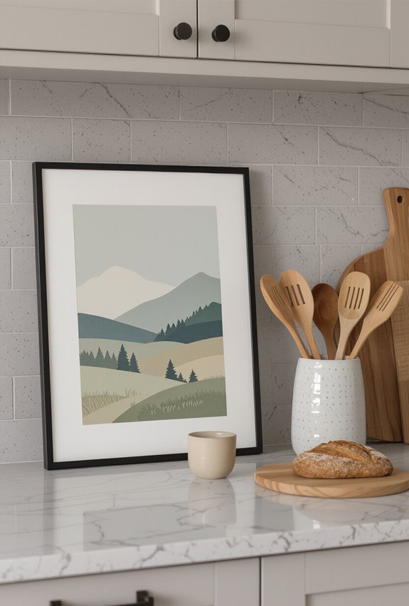 lean framed print vignette